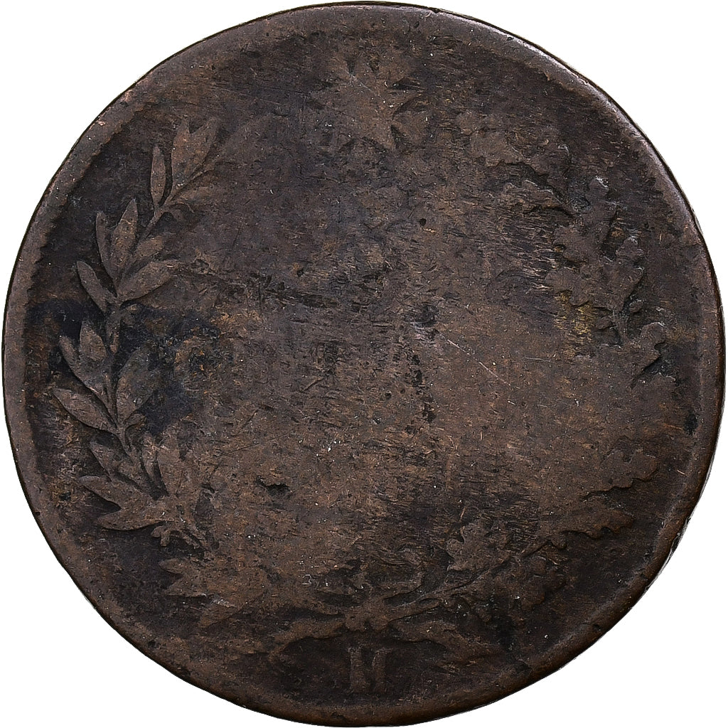 Itália, Vittorio Emanuele II, 5 Centesimi, Milan, Bronze, F(12-15)