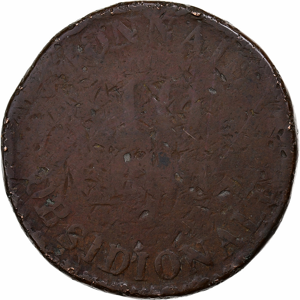 Francia, Napoleon I, 10 Centimes, Obsidionale, 1814, Antwerp, Rame, B