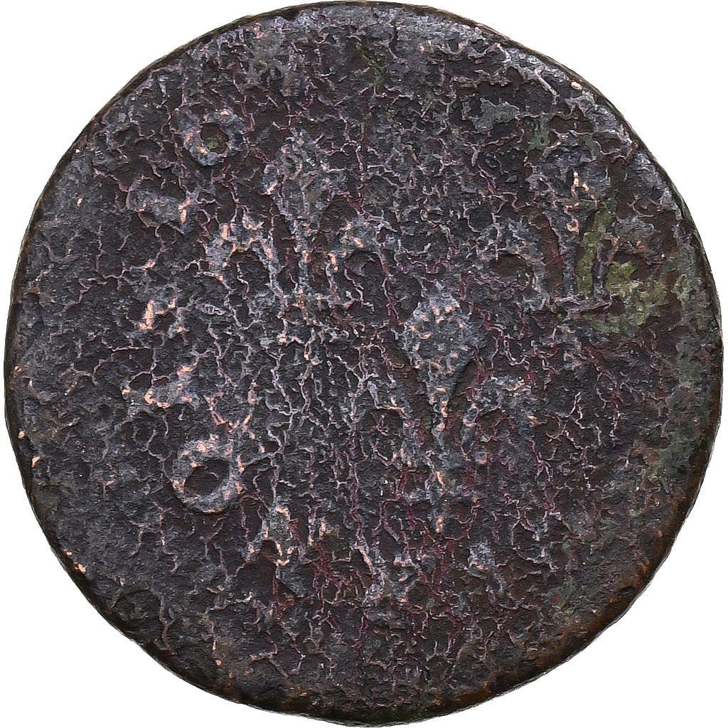 France, Louis XIII, Double Tournois, 164[?], Cuivre, B+