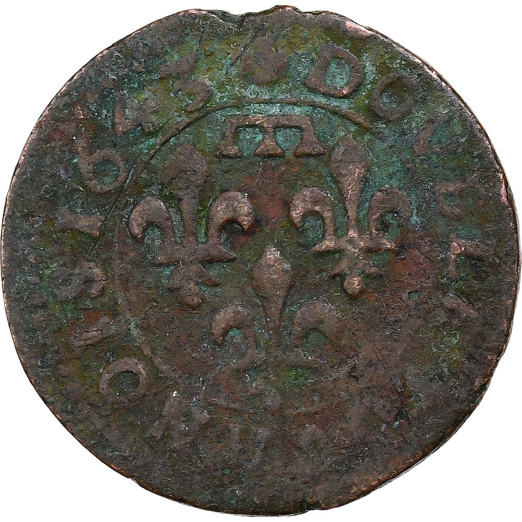 Vorstendom Dombes, Gaston van Orleans, Double Tournois, 1643, Trévoux, Koper