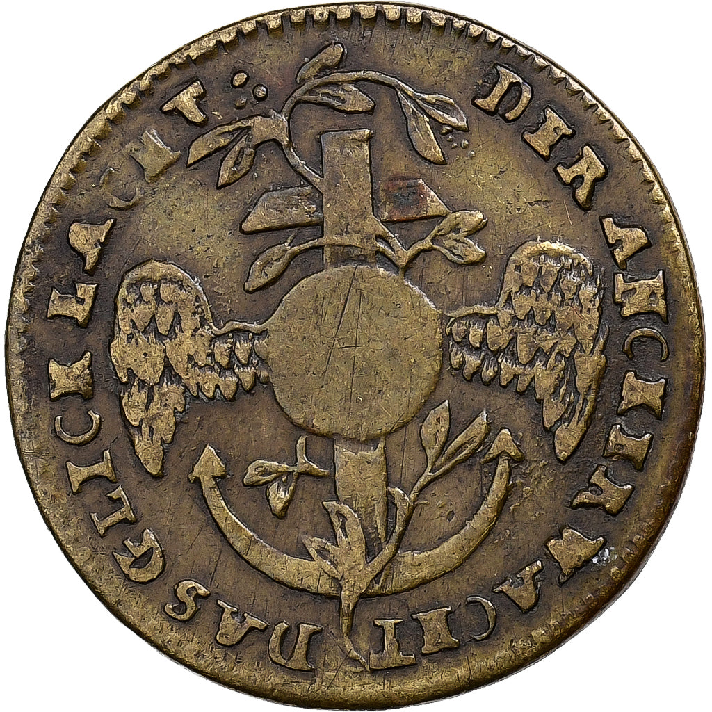 Free imperial city of Nuremberg, Nuremberg token, Ludwik XVI, ancre ailée