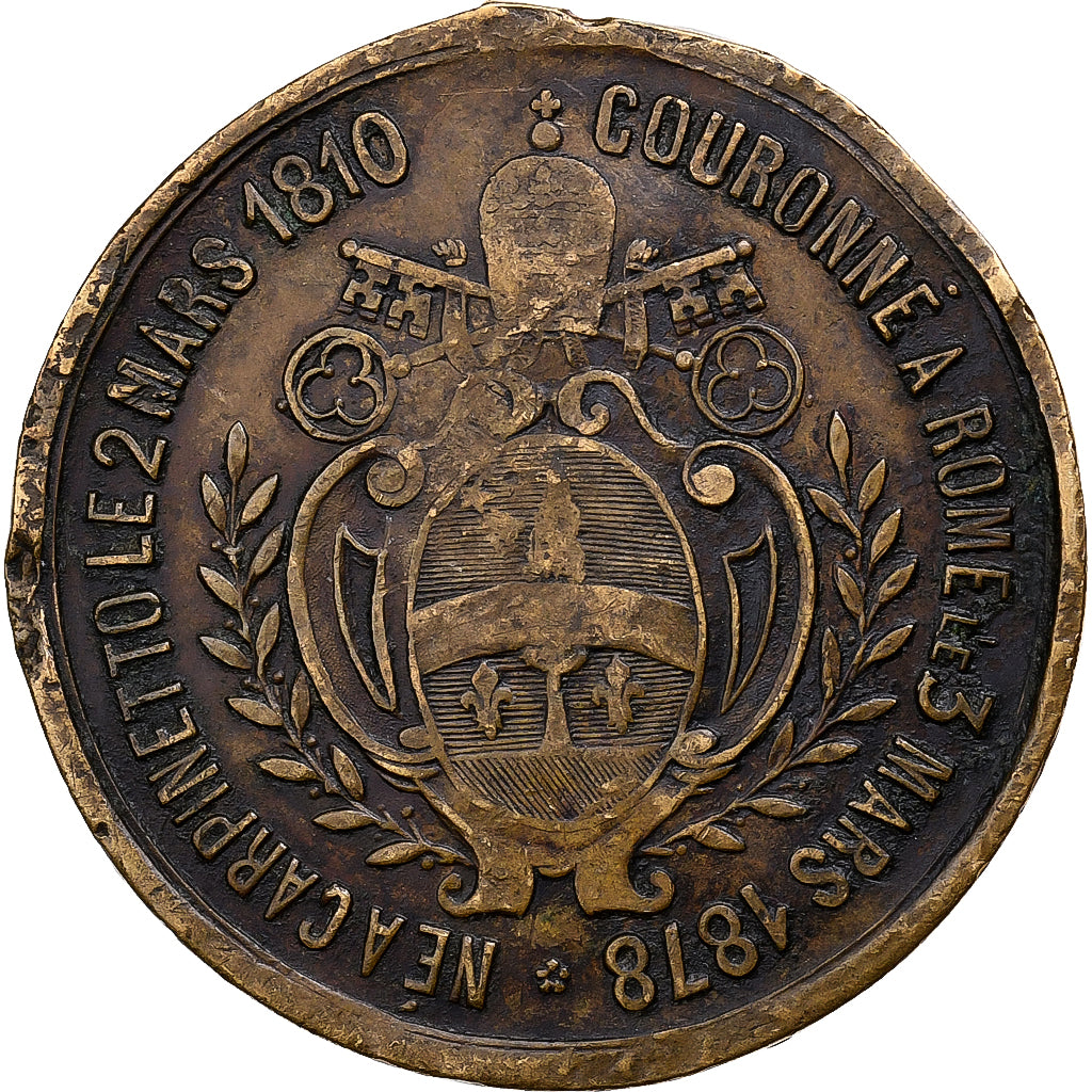 Papal States, medal, Leo XIII, Élection de Léon XIII, 1878, Mosiądz