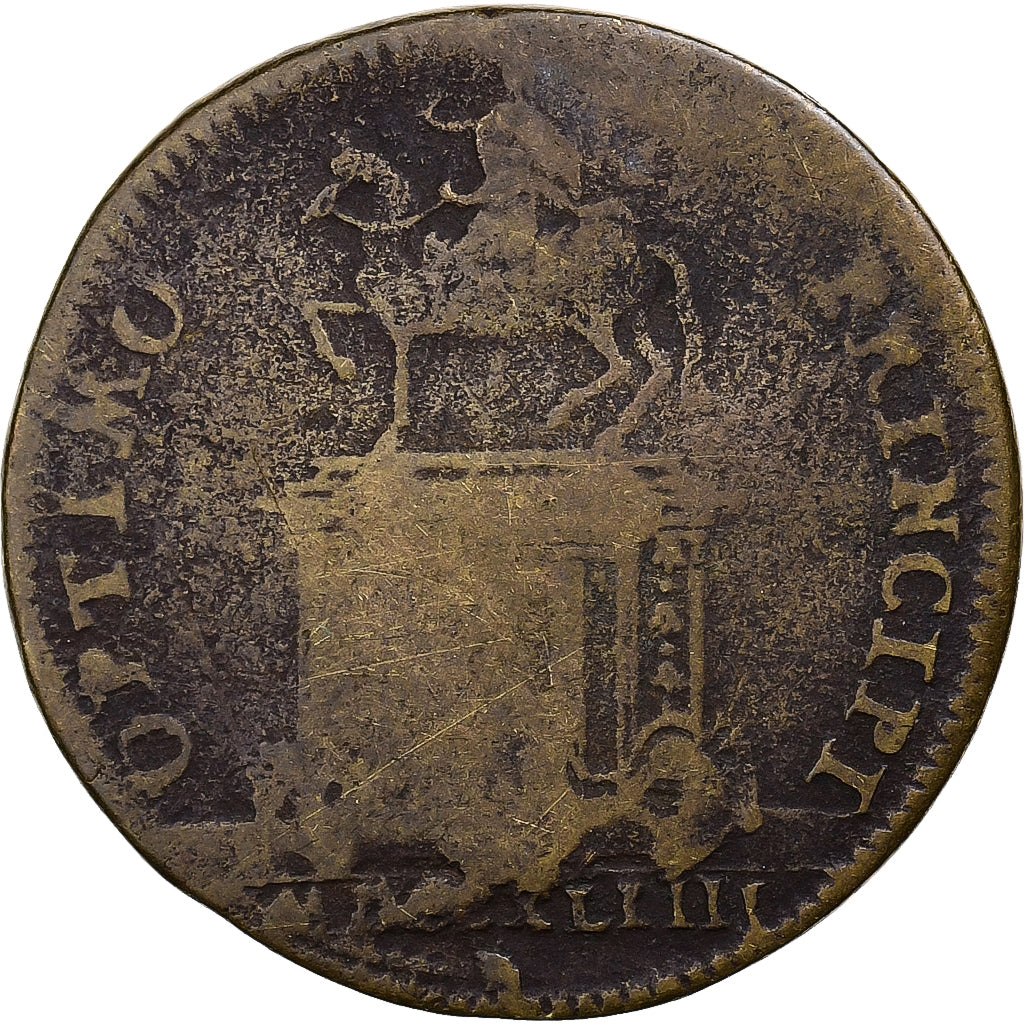 Francia, Nuremberg token, Louis XV, Optimo Principi, 1744, Ottone, B+
