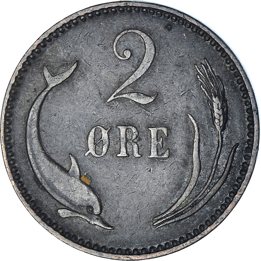 Denmark, 2 Öre, 1891