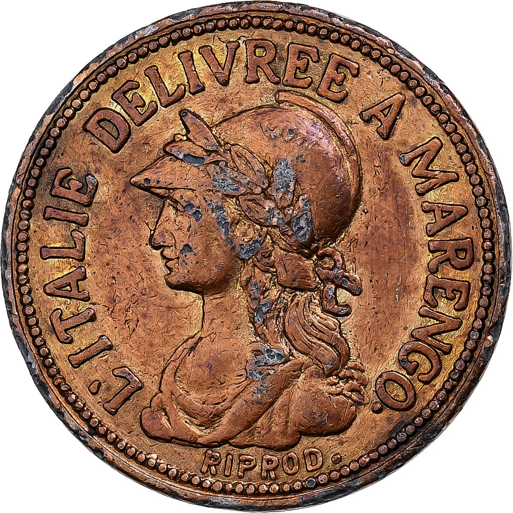 Italy, Token, 20 Francs An 10 copy, Copper, EF(40-45)