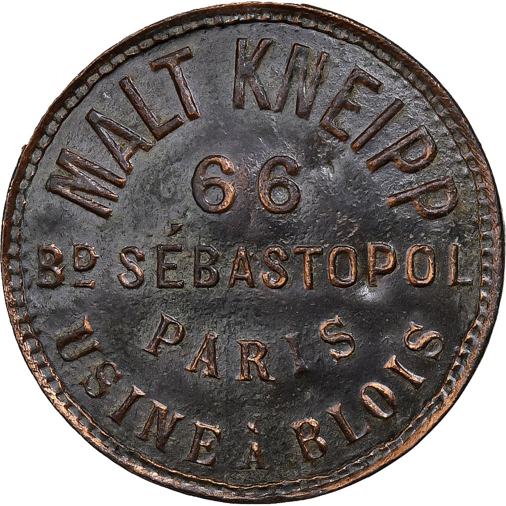 Francia, Advertising Token, Malt Kneipp, Copper covered Cardboard, MB+