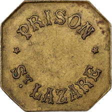 Francia, 25 Centimes, Prison St. Lazare, Ottone, MB+