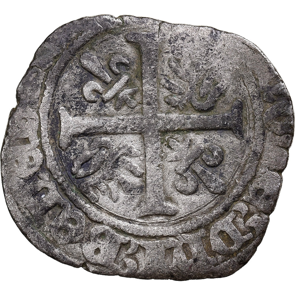 Duchy of Burgundy, Jean sans Peur, Large Blanc with shield, 1404-1419, Auxonne