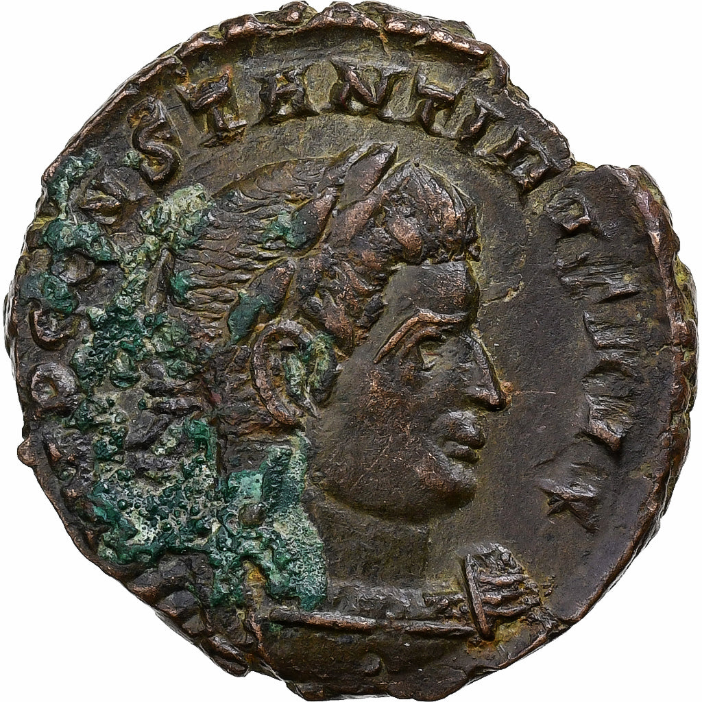 Constantine I, Follis, 317, Trier, Bronzo, BB, RIC:132