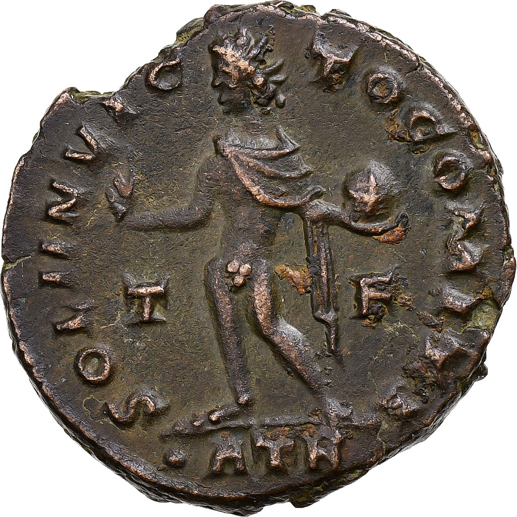 Constantine I, Follis, 317, Trier, Bronzo, BB, RIC:132