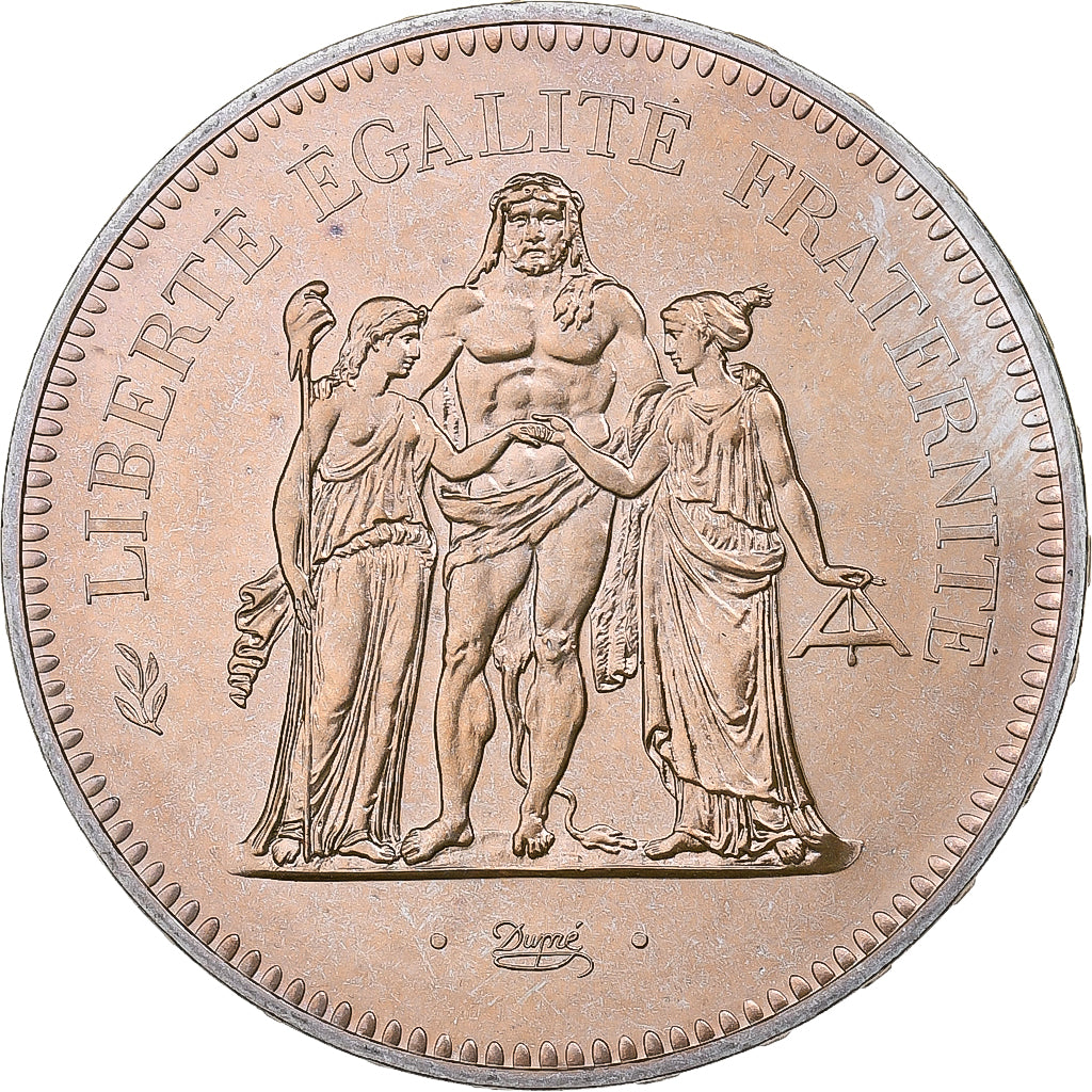 France, 50 Francs, Hercule, 1976, MDP, série FDC, Silver, MS(65-70)