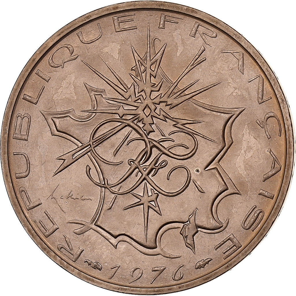 France, 10 Francs, Mathieu, 1976, MDP, Aluminum-Bronze, MS(65-70)