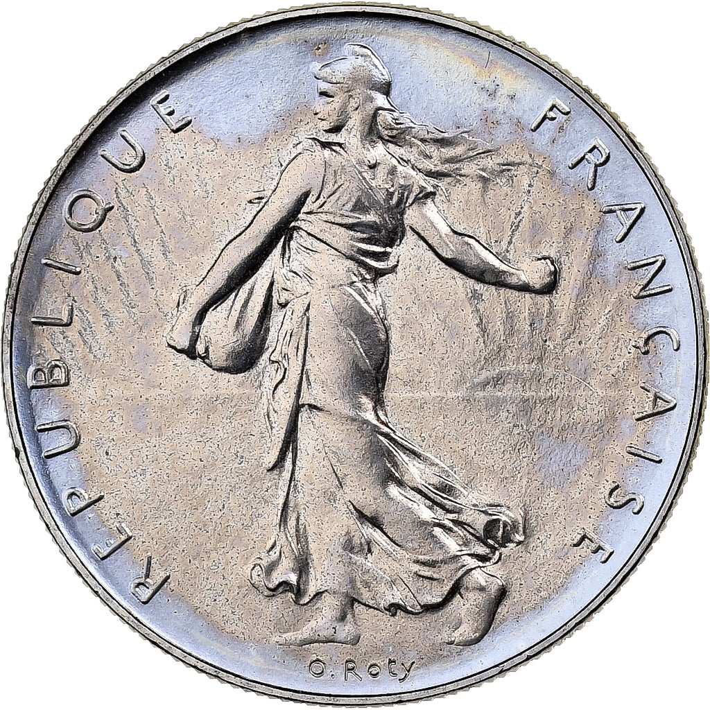France, 1 Franc, Semeuse, 1976, MDP, série FDC, Nickel, MS(65-70)
