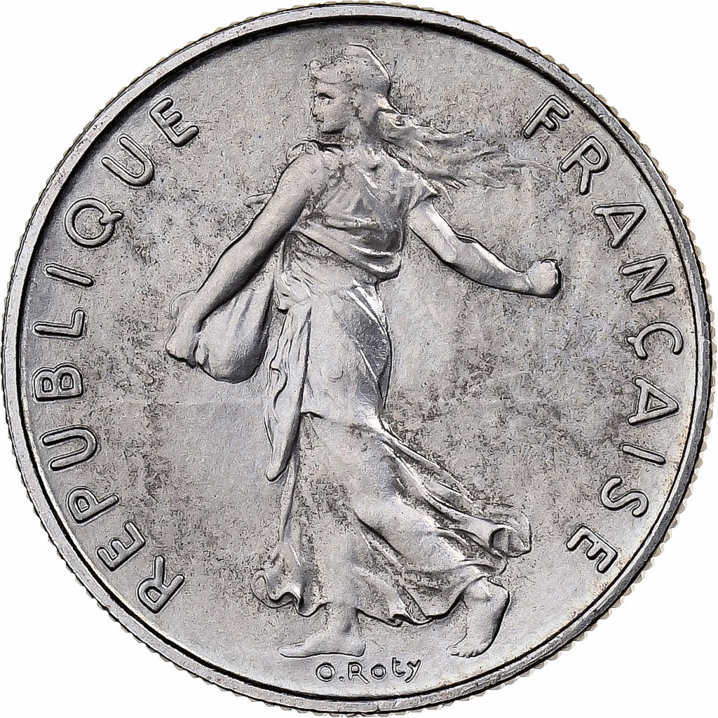 France, 1/2 Franc, Semeuse, 1976, MDP, série FDC, Nickel, FDC