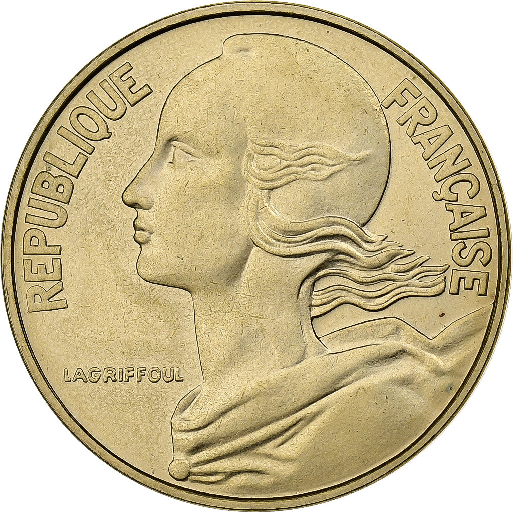 Frankreich, 20 Centimes, Marianne, 1976, MDP, série FDC, Aluminum-Bronze, STGL