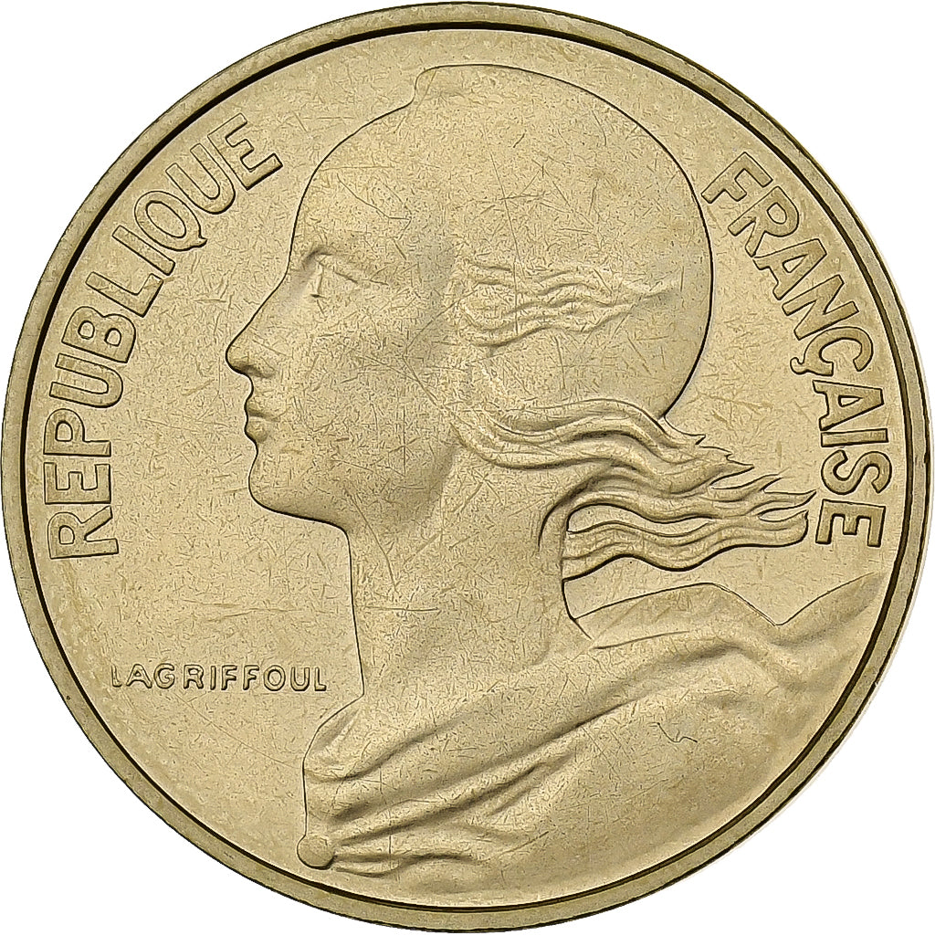 Frankrijk, 10 Centimes, Marianne, 1976, MDP, série FDC, Aluminum-Bronze, FDC
