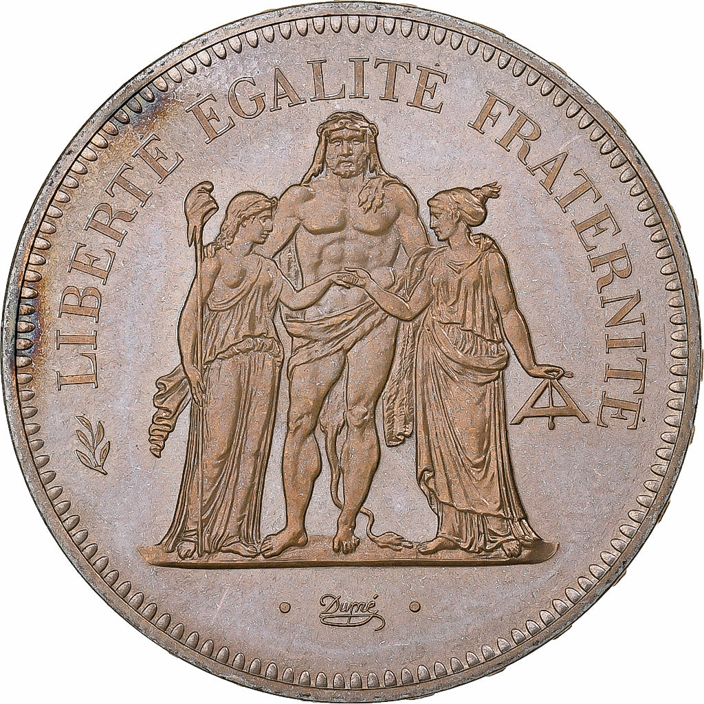 Frankrijk, 50 Francs, Hercule, 1976, MDP, série FDC, Zilver, FDC