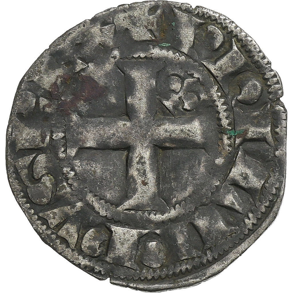 Francja, Philip IV, Double Tournois, 1295-1303, Bilon, VF(20-25), Duplessy:229