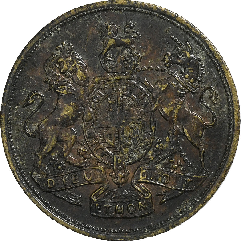 Frankrijk, Game Token, Blason of Paris, coat of arms of the United Kingdom, Tin