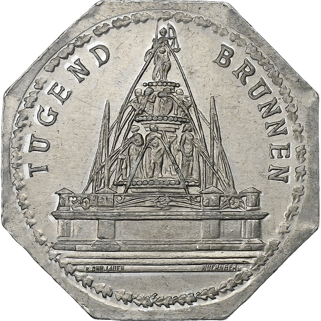 Duitsland, Stadt Nürnberg-Fürther, 20 Pfennig, 1920-1921, PR, Aluminium