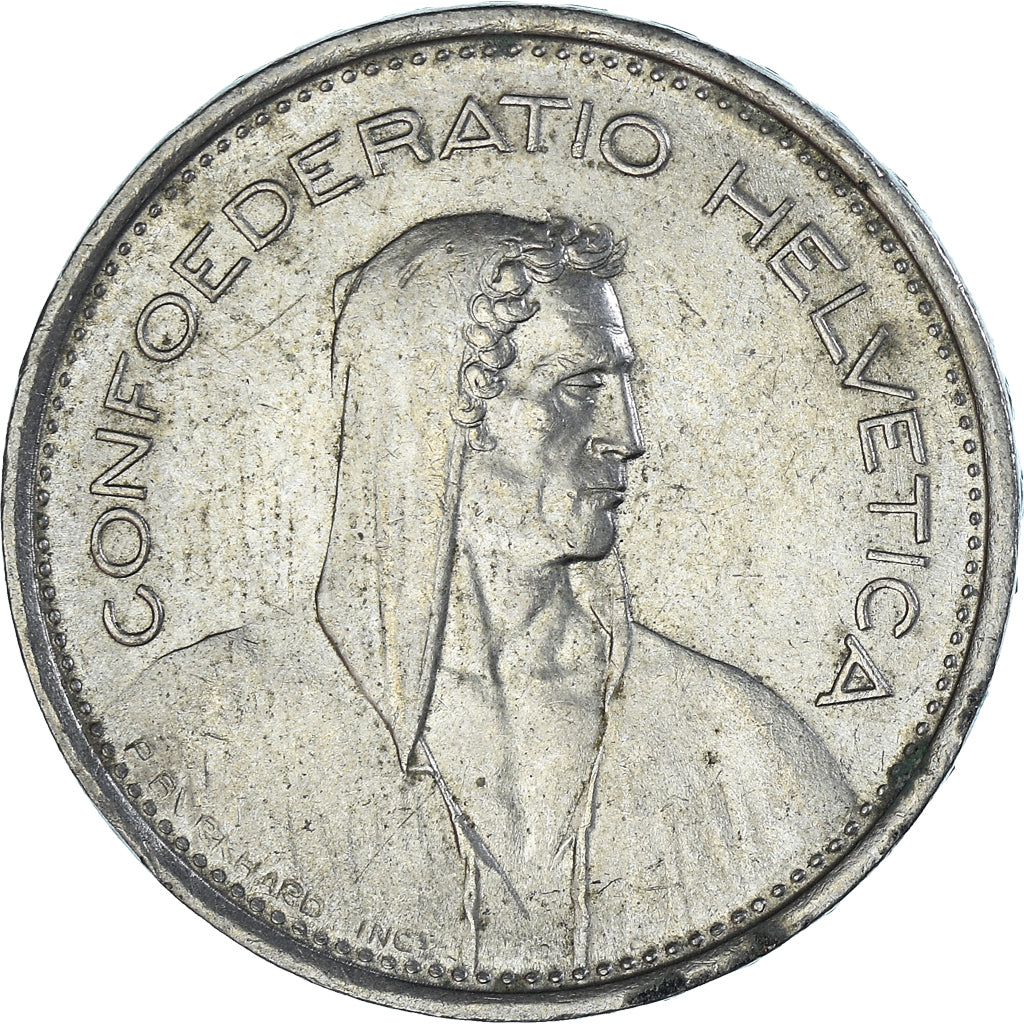 Moeda, Suíça, 5 Francs, 1968