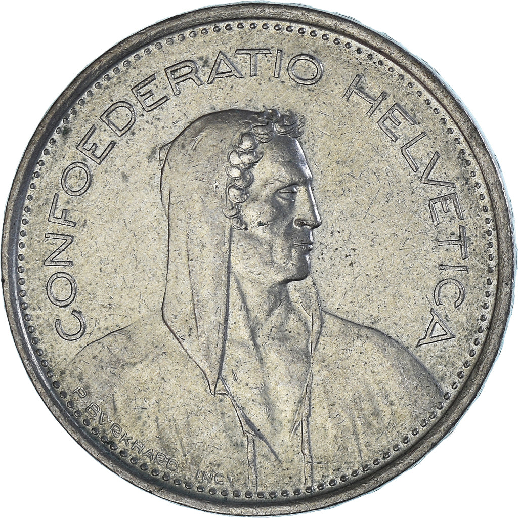 Monnaie, Suisse, 5 Francs, 1973