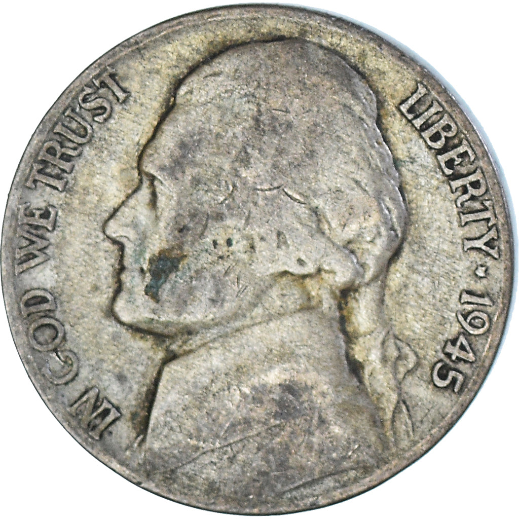 Monnaie, États-Unis, 5 Cents, 1945