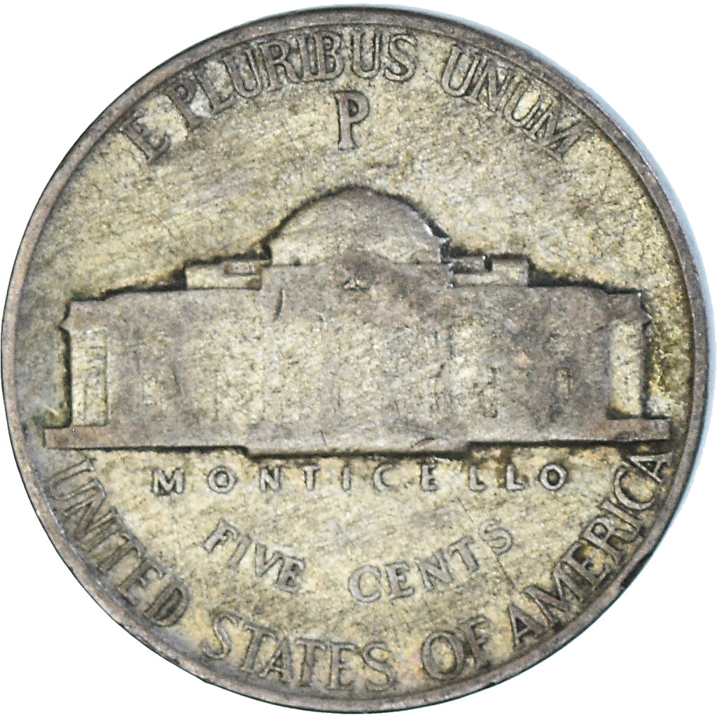Monnaie, États-Unis, 5 Cents, 1945