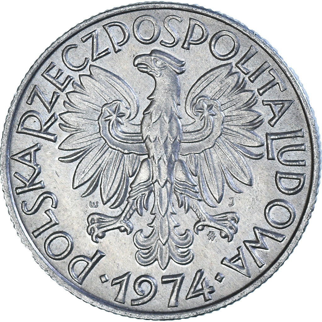 Moneta, Polska, 5 Zlotych, 1974