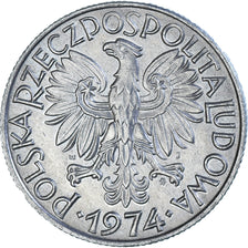 Moneta, Polska, 5 Zlotych, 1974