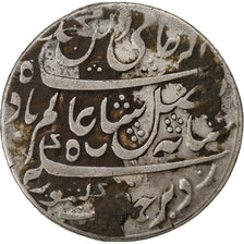 British India, Shah Alam II, 1 Rupee, 1819, Calcutta, Silver, EF(40-45), KM:108