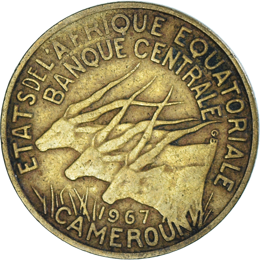 Münze, Äquatorial Afrikanische Staaten, 10 Francs, 1967