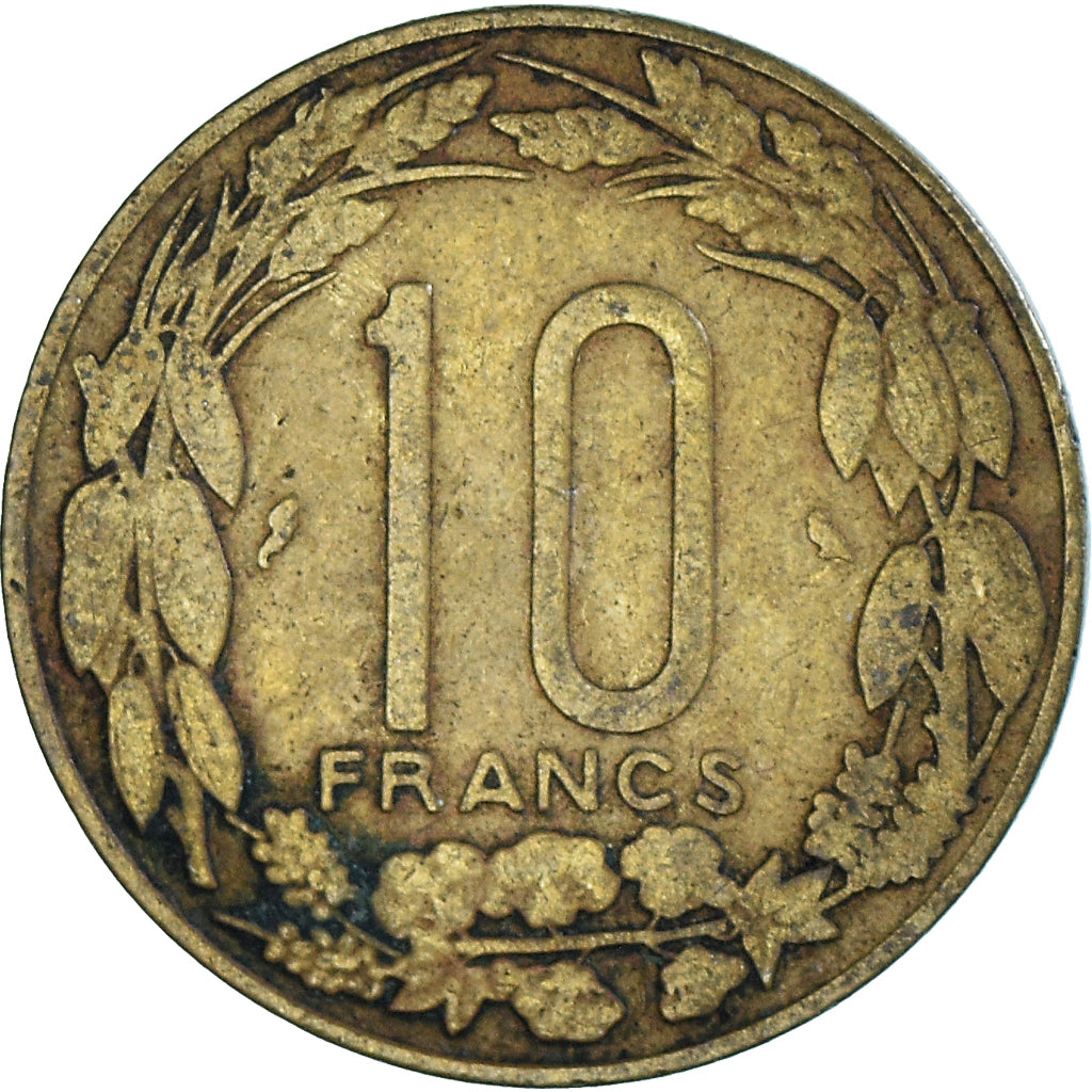 Münze, Äquatorial Afrikanische Staaten, 10 Francs, 1967