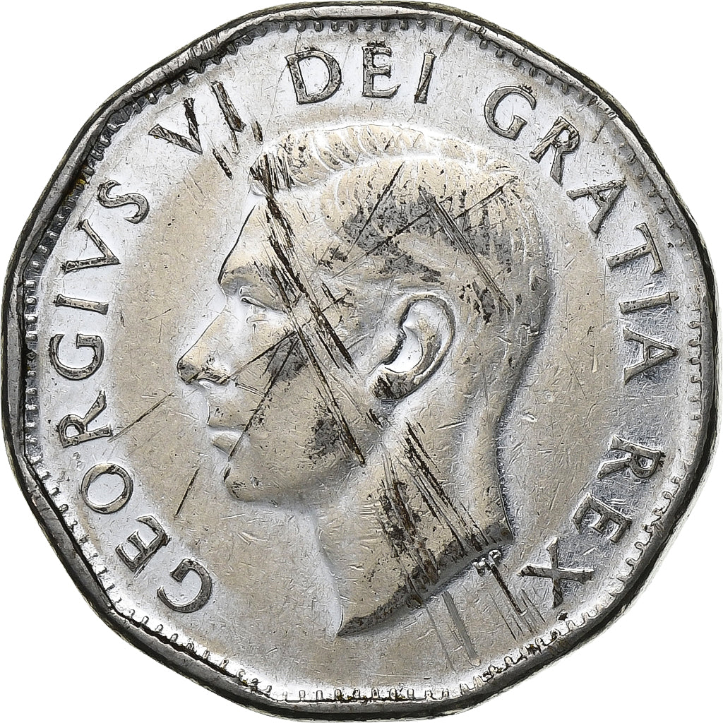 Kanada, George VI, 5 Cents, 1951, Ottawa, Stahl, SS