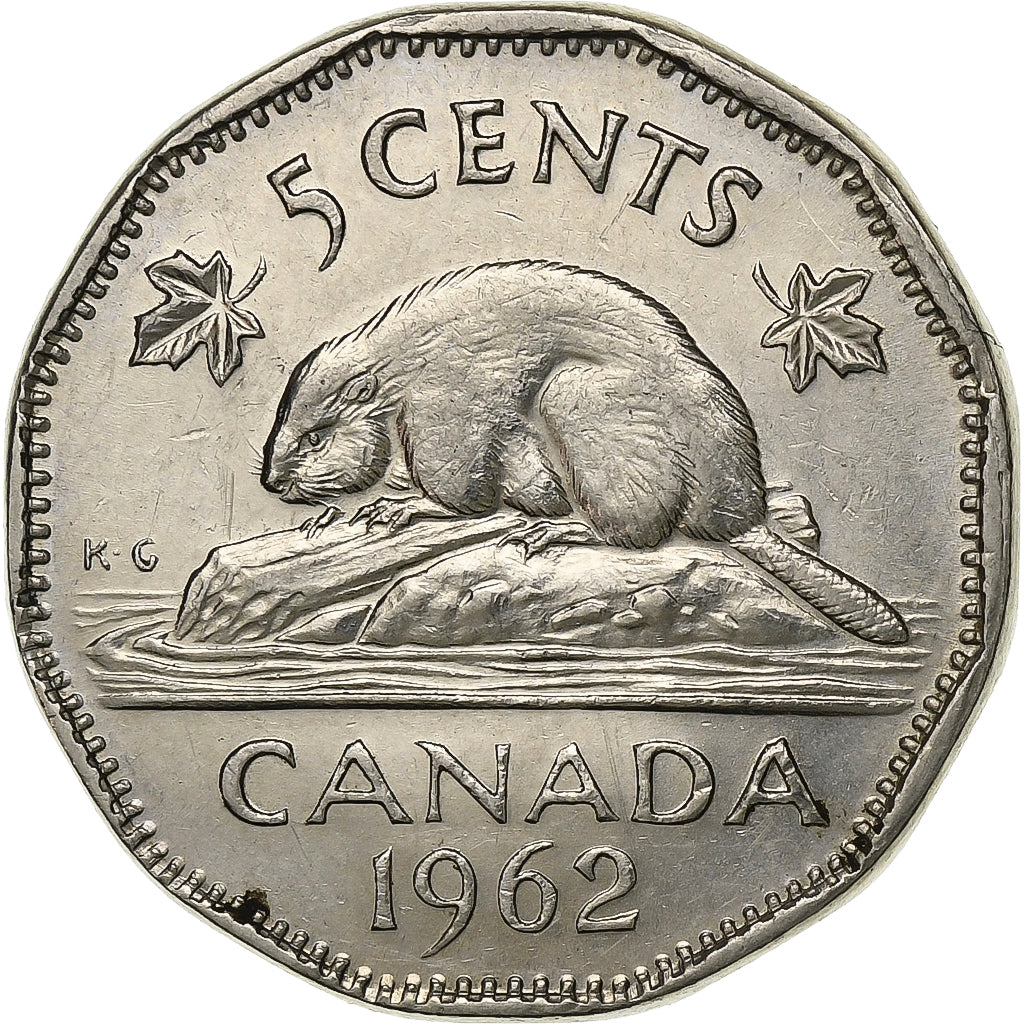 Kanada, Elizabeth II, 5 Cents, 1962, Ottawa, Nickel, SS+