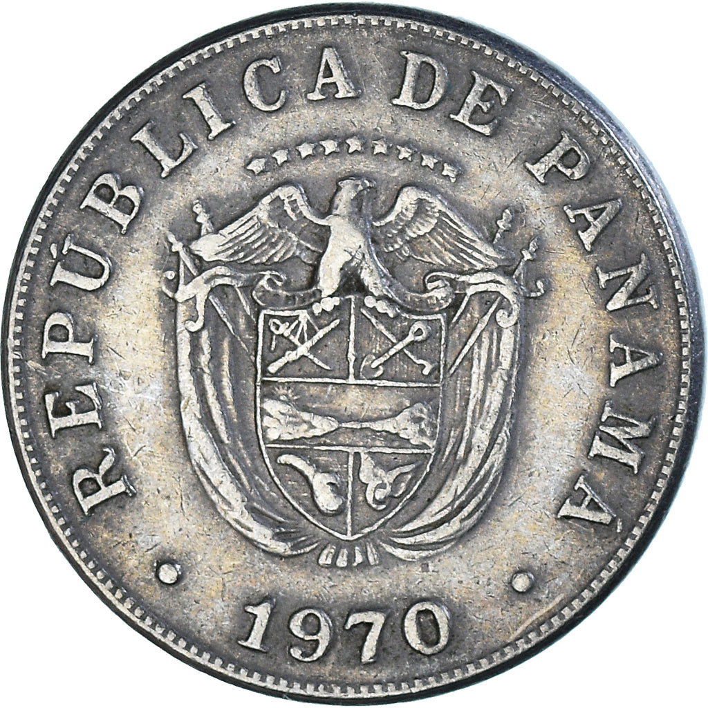 Moneta, Panama, 5 Centesimos, 1970