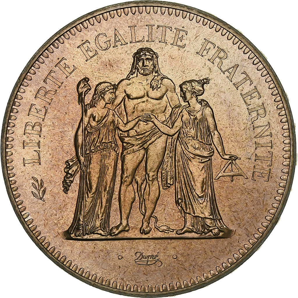 France, 50 Francs, Hercule, 1975, MDP, série FDC, Silver, MS(65-70)