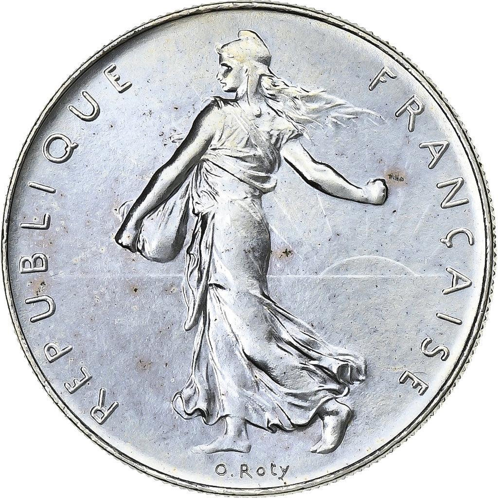 Francia, 1 Franc, Semeuse, 1975, MDP, série FDC, Níquel, FDC