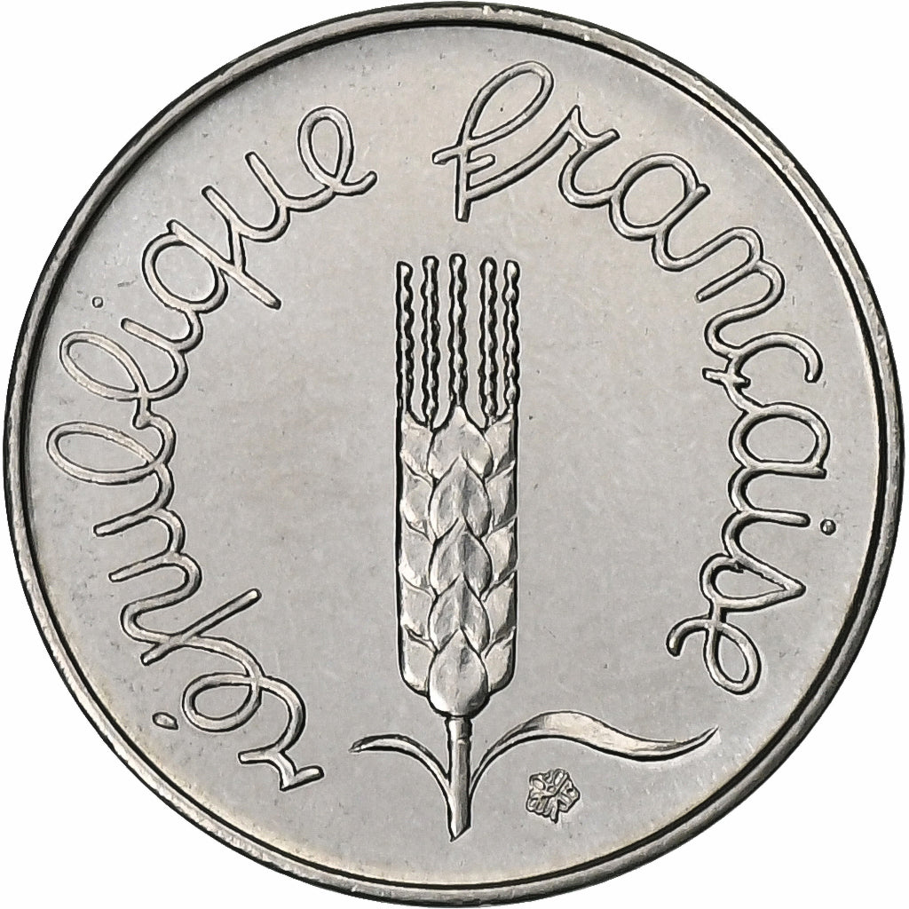 Francia, 1 Centime, Épi, 1975, MDP, série FDC, Acciaio inossidabile, FDC