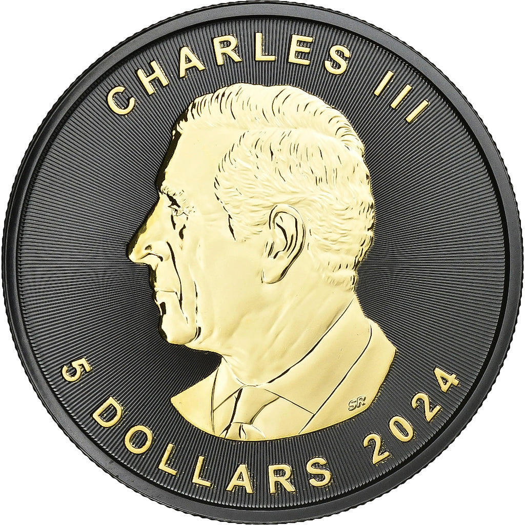 Canadá, Charles III, 5 Dollars, 2024, Ottawa, Prata, MS(65-70)