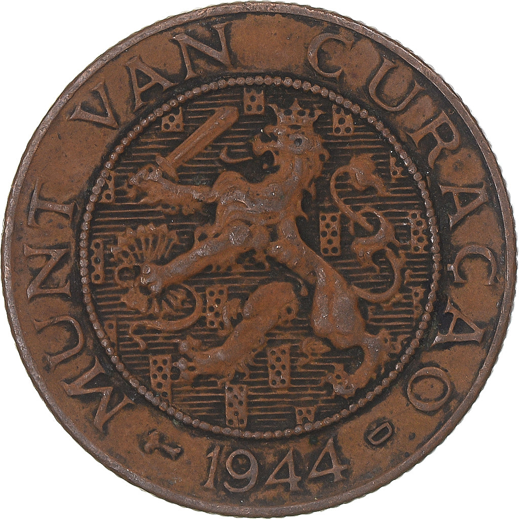 Coin, Curacao, 2-1/2 Cents, 1944