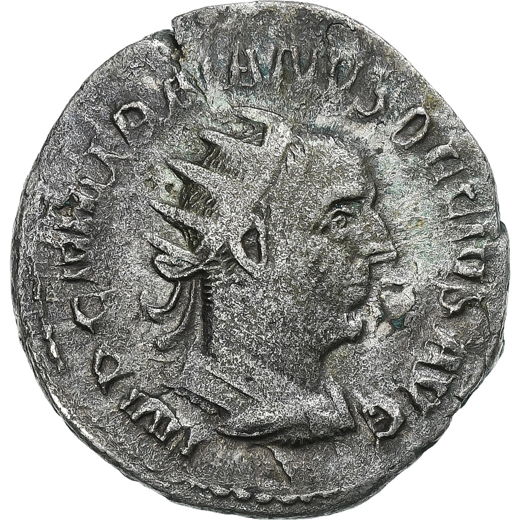 Trajan Decius, Antoninianus, 249-251, Rome, Argento, MB+, RIC:13
