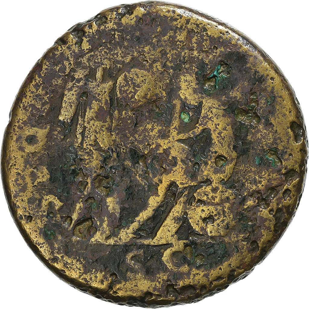 Trajan, Sesterce, 103-111, Rome, Bronze, B+