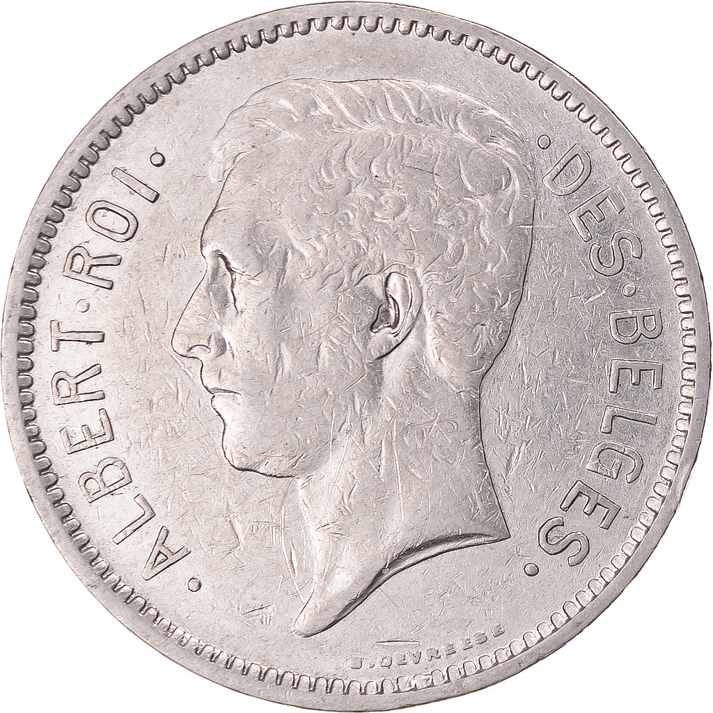 Monnaie, Belgique, 5 Francs, 5 Frank, 1931