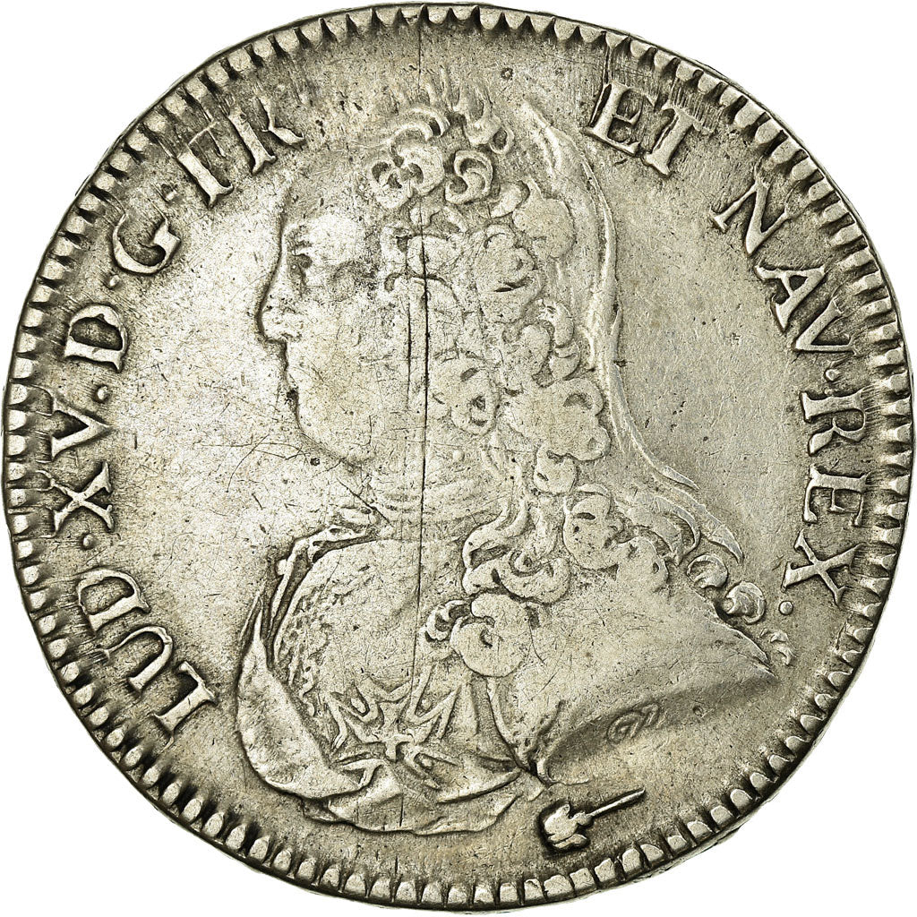 Coin, France, Louis XV, 1/2 Écu aux branches d'olivier, 1/2 ECU, 44 Sols, 1728