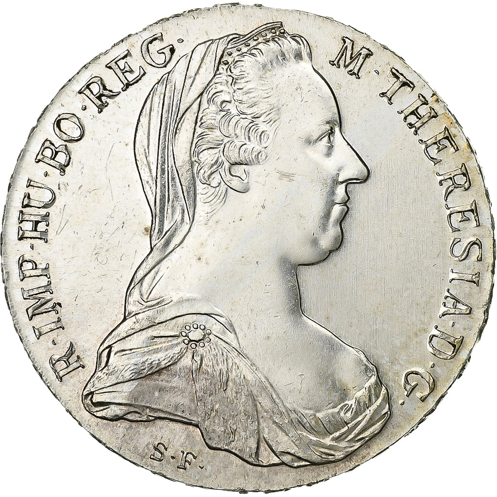 Österreich, Maria Theresa, Thaler, 1780, Alba Iulia, Restrike, Silber, VZ+
