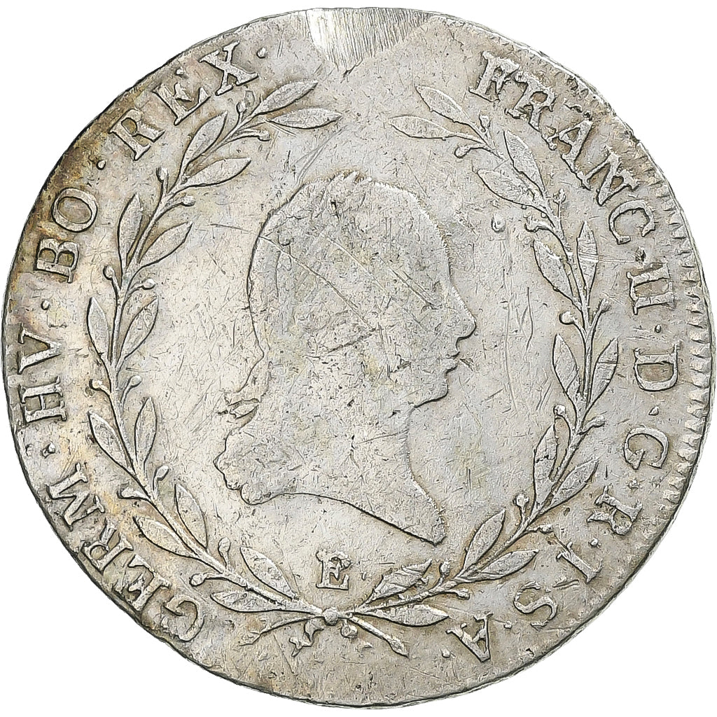 Austria, Francis  II, 20 Kreuzer, 1794, Alba Iulia, Plata, BC+, KM:2139