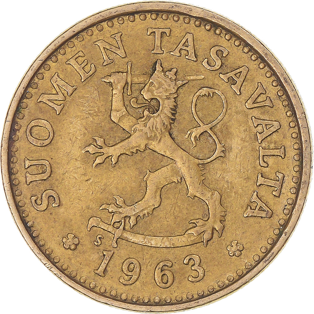 Moeda, Finlândia, 10 Pennia, 1963