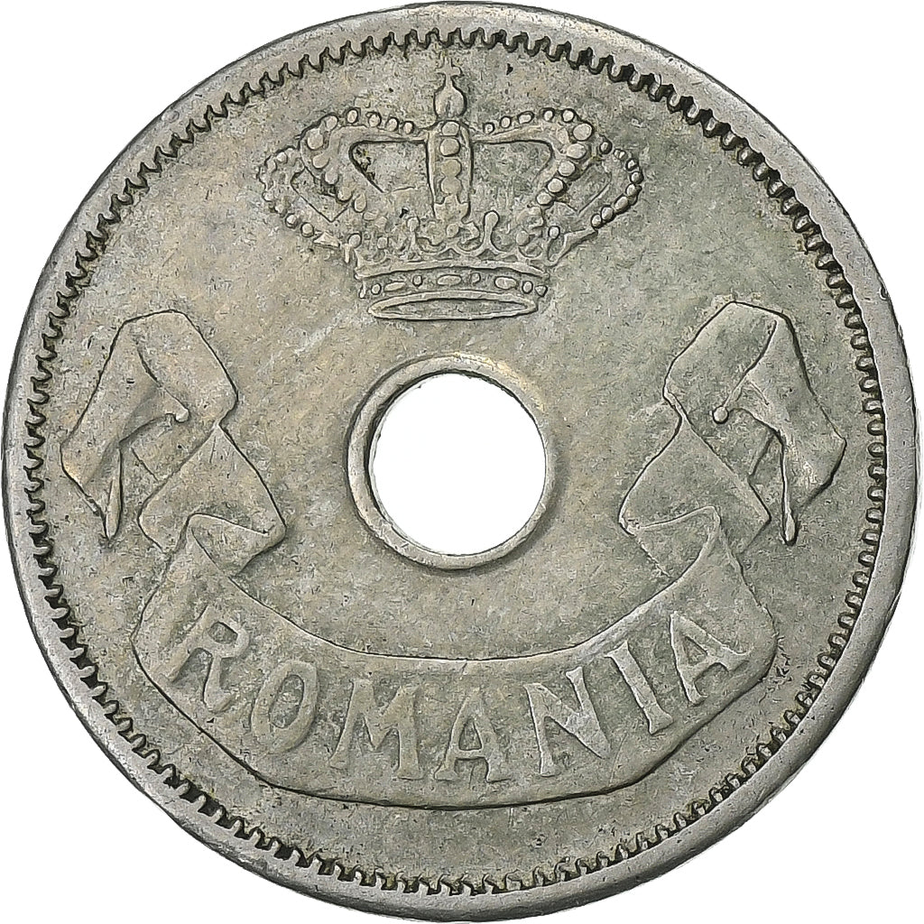 Rumanía, Carol I, 5 Bani, 1906, Brussels, Cobre - níquel, BC+, KM:31