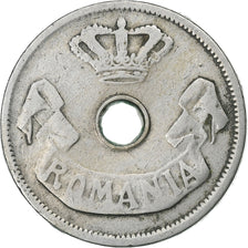 Rumunia, Carol I, 20 Bani, 1905, Brussels, Miedź-Nikiel, VF(20-25), KM:33